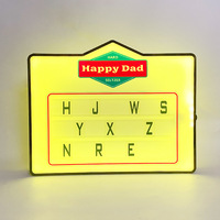 Panneau d'affichage OEM OEM LOGO personnalisé VIP Glorifier avec LED Présentateur de bouteilles Lettres interchangeables Panneau d'affichage Message