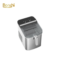 Machine à glaçons automatique portable électrique haute capacité pour la maison et l'extérieur RONCHI en acier inoxydable, capacité de 12 kg/24h