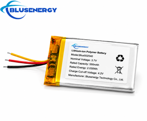 Batterie lithium rechargeable 502540 3.7V 550mAh pour l'électronique grand public et les outils électriques 500 cycles - Product Image 1