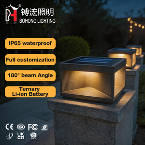 Lámpara LED Cuadrada para Exteriores de Alta Calidad, IP65 Impermeable, AC 1W, Cuerpo de Acero Inoxidable, <span class=keywords><strong>Solar</strong></span>, para Jardín, Garantía de 5 Años - Product Image 1