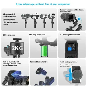 Estabilizador de Gimbal Plegable Feiyu SCORP Mini 3 Pro Compatible con Cámaras Sony, <span class=keywords><strong>Canon</strong></span>, Nikon, GoPro y Smartphones - Product Image 2