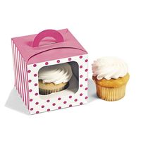 Boîtes en papier personnalisées de luxe en kraft avec tiroir coulissant pour emballage individuel de pâtisseries de Noël, desserts, mini-cupcakes, avec fenêtre