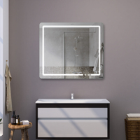 Miroir à Led intelligent avec écran tactile, vente en gros,