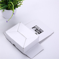 Boîte d'emballage en carton ondulé personnalisée avec fenêtre en PVC pour vis et clous, boîte de présentation de pièces de quincaillerie recyclable pour la vente au détail