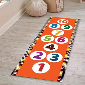 Tapis de sol pour décoration de chambre d'enfant à la <span class=keywords><strong>marelle</strong></span> de dessin animé créatif Tapis de chevet résistant aux taches en molleton cristal d'eau facile à nettoyer - Product Image 6