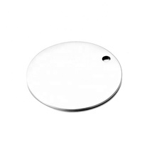 Targhetta Rotonda Personalizzabile in Acciaio Inox di Tutti i Diametri, Etichetta Lucida per Collare di Animali Domestici, Marca Aceon di Yiwu