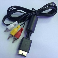 SYYTECH Console de jeu 1.8M Audio Vidéo AV Câble vers RCA AV Câble pour Playstation 2 PS3 Accessoires de jeu vidéo