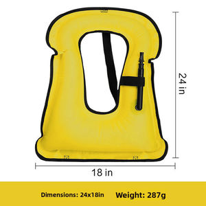 سترة أطفال مقاومة للماء من كلوريد البولي فينيل للسباحة ، سترة أطفال قابلة للتعديل متينة قابلة للنفخ ، سترة حياة آمنة للطوارئ مدمجة - Product Image 3