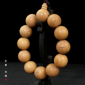 Pulsera de Madera de Durazno de 2.0mm con 108 Cuentas Pulidas a Mano, Joyería Coleccionable Unisex para Ceremonias Religiosas - Product Image 3