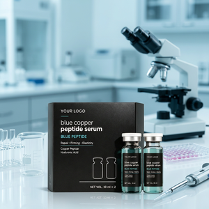 Blue copper peptide <b>serum</b> Hydrating firming <b>face</b> <b>serum</b> Repairing <b>serum</b> 10ml OEM ODM custom <b>serum</b> - Product Image 4
