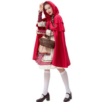 Costume de carnaval et d'Halloween pour femme, style Petite Rouge-Rouletée, vente en gros