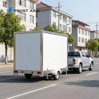 Remorque chambre froide mobile OEM certifiée CE, congélateur et refroidisseur sur mesure, portable et remorquable