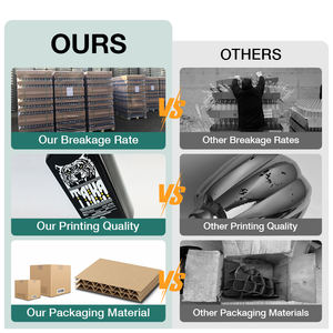 Bouteille en verre personnalisée de 700 ml au design célèbre, forme carrée à épaule plate, pour spiritueux, whisky, vodka - Product Image 3