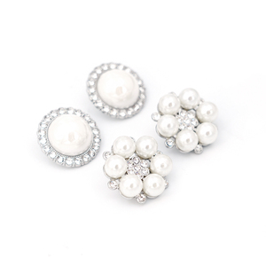 Kim Loại May Nút Pha Lê Ngọc Trai Thạch Nút Nút Kim Loại Trang Trí Phụ Kiện May Mặc Cho Quần Áo - Product Image 1