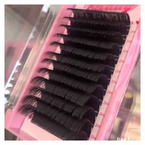 ลาสต่อขนตาเพิ่มวอลลุ่มขนาดใหญ่25มม. 0.03 05 0.07ขนตาแคชเมียร์รัสเซียแต่ละขนตา - Product Image 1