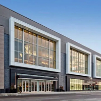 Edificio de Estructura de Acero Ligero de Gran Envergadura, Moderno y de Buena Calidad, para Centro Comercial y Sala de Exposiciones Prefabricada