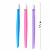 Outils d'art des ongles en plastique réutilisables WINMORE, stylo presse-autocollants multifonctionnel, dissolvant de cuticules, bâton de gaufrage en caoutchouc