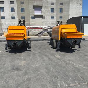 Pompa beton kecil Mini mesin pompa beton otomatis portabel Diesel Harga untuk dijual Afrika - Product Image 1