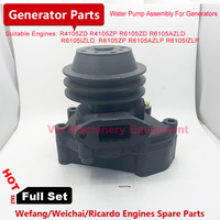 Ensemble de pompe à eau moteur Weifang R4105ZD 50kw Groupe électrogène Moteur diesel Weichai 4105 Pompe à eau de refroidissement