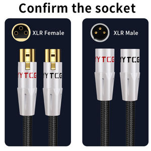 สายสัญญาณเสียง HiFi C1 <span class=keywords><strong>6.5</strong></span> มม. <span class=keywords><strong>TRS</strong></span> ต่อ 2XLR ตัวผู้-ตัวเมีย ป้องกันสัญญาณรบกวนสามชั้น สำหรับกีตาร์ เครื่องดนตรี และไมโครโฟน 35 <span class=keywords><strong>6.5</strong></span> มม. XLR - Product Image 5