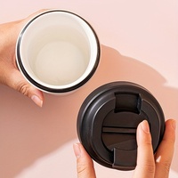 Nouveau Design 380ML Pure Céramique Doublure Intérieure Tasse À Café Haute Valeur Esthétique Tasse De Voyage Portable pour Homme et Femme
