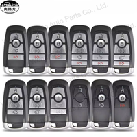 Vente en gros de coques de clés de voiture intelligentes à 3 boutons, remplacement de coque de clé de voiture pour clé de véhicule Ford