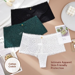 Nuevo Diseño, Tanga de Algodón para Mujer, Sexy, Antibacteriana, Floral, Transpirable, Cómoda, Tipo Bóxer Pequeño - Product Image 3