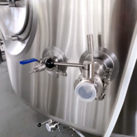 Cuve à bière brillante de 500 L pour la clarification, la carbonatation et le stockage de la bière, cuve de conditionnement isolée à double enveloppe de 5 HL pour brasserie artisanale
