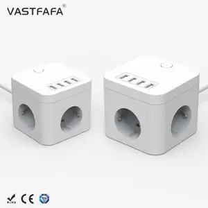 Vastfafa Европейская Стандартная защита от перегрузки высокомощная полоса куб розетка с usb