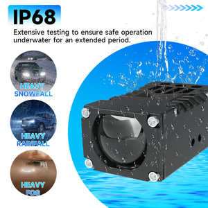 Luces antiniebla LED de proyector de doble color para motocicleta, accesorios de sistema de iluminación para motocicleta, <span class=keywords><strong>precio</strong></span> de fábrica, OEM, ODM. - Product Image 5