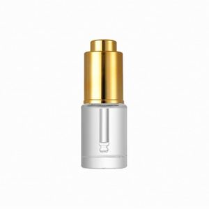 30ml <b>Flat</b> Shoulder Frosted Glass Dropper Bottles for Cosmetic Skin Care Essence Oil - Product Image 1