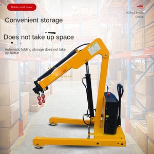 รถเครนยกเคลื่อนที่ไฟฟ้าขนาด 1 ตัน ถึง 2 ตัน แบบใหม่ ระบบไฮดรอลิกอัตโนมัติ หมุนได้ วัสดุโลหะ - Product Image 2