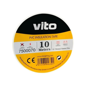 Ruban isolant en PVC Vito 15 mm 10 m blanc ignifuge - Product Image 2