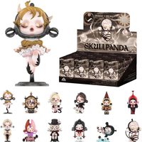 Figurines PVC SKULLPANDA Image Reality Popmart en boîte mystère, lot de 12 boîtes, échelle 1/72, jouets tendance, poupée surprise, cadeau de collection