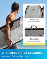 Sac de longboard durable avec logo personnalisé d'usine sac de transport de longboard SUP en tissu Oxford sac de couverture de planche de surf de haute qualité