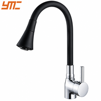 Robinet de cuisine flexible en gros 360° °   Robinet mélangeur d'évier extractible à bec orientable et flexible, haute pression, anti-éclaboussures, pour maison et hôtel