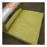 ISOKING Rouleau d'isolation en laine de verre pour toiture 32 kg 50 mm Qualité CE avec feuille d'aluminium