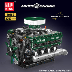 Mould King 10182 2024 Nuevo Motor <span class=keywords><strong>de</strong></span> Tanque V8, Juguetes Creativos, Juguetes <span class=keywords><strong>de</strong></span> Entretenimiento, Modelo para Adultos y Niños, Regalo, Bloques <span class=keywords><strong>de</strong></span> Construcción - Product Image 2