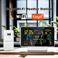 Estación Meteorológica Inteligente WiFi 5065WIFI con Compatibilidad con la Aplicación Tuya, Monitoreo Remoto de Temperatura y Humedad, Pronóstico para Uso Doméstico