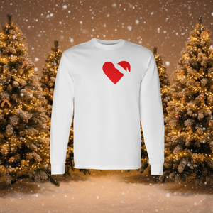 T-shirt à manches longues I Love Saint Nicholas Christmas, design cœur rouge, cadeau de vacances - Product Image 3