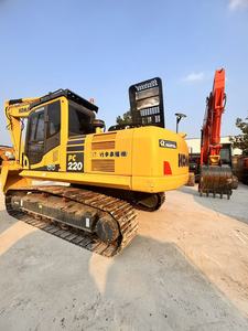 Excavadora Komatsu PC220 usada, 22 toneladas, 21 toneladas, 23 toneladas, excavadora grande en stock, pocas horas de trabajo, motor original, alta calidad - Product Image 1