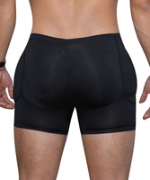 Boxers rembourrés pour hommes, sous-vêtements grande taille, rehausseur de fesses, shapewear, coussinets de hanche, sous-vêtements, faux shapers de fesses