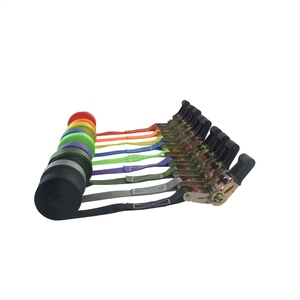 <span class=keywords><strong>Sangle</strong></span> à <span class=keywords><strong>cliquet</strong></span> pour fixation de cargaison, en acier inoxydable, avec verrouillage, 1 pouce, noire, capacité de levage 800 kg, certifiée CE, résistance à la rupture 5000 lb - Product Image 1