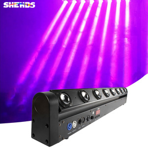 Dmx512 8 mắt 8x12W RGBW 4in1 dẫn chùm di chuyển thanh đầu cho sân khấu DJ Disco KTV hộp đêm sân khấu - Product Image 1