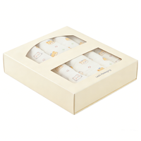 Boîte de présentation et sac d'emballage entièrement personnalisables en papier artistique pour couverture d'enfant avec fenêtre