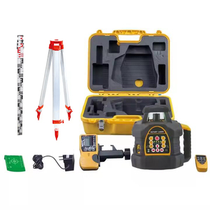 <span class=keywords><strong>Laser</strong></span> rotatif 3D vert 206G autonivelant 360° horizontal et vertical avec <span class=keywords><strong>trépied</strong></span> J-3 et ensemble de composants avec mire de <span class=keywords><strong>3m</strong></span> - Product Image 1