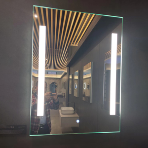 กระจกครึ่งตัวห้องอาบน้ำอัจฉริยะ,กระจกสี่เหลี่ยมไฟ Led <span class=keywords><strong>ผนัง</strong></span>ตกแต่งห้องข้อเสนอสุดพิเศษความยาวเต็ม - Product Image 2