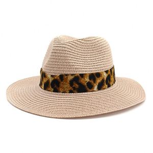 หมวกปานามาสานปีกกว้างแบบคลาสสิกสำหรับผู้หญิง รุ่น J358 ปรับขนาดได้ เหมาะสำหรับชายหาดและกันแดด - Product Image 3