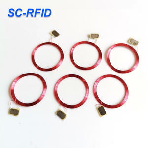 사용자 정의 13.56Mhz NFC RFID 태그 코일 ISO14443A <span class=keywords><strong>1k</strong></span> 칩 스마트 전자 장치 열쇠 고리 125Khz 주파수 구리 재료 - Product Image 2