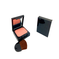 Poudre de blush haute pigmentation à marque privée avec pinceau, maquillage waterproof OEM, blush pour le visage et les joues, contour bronze